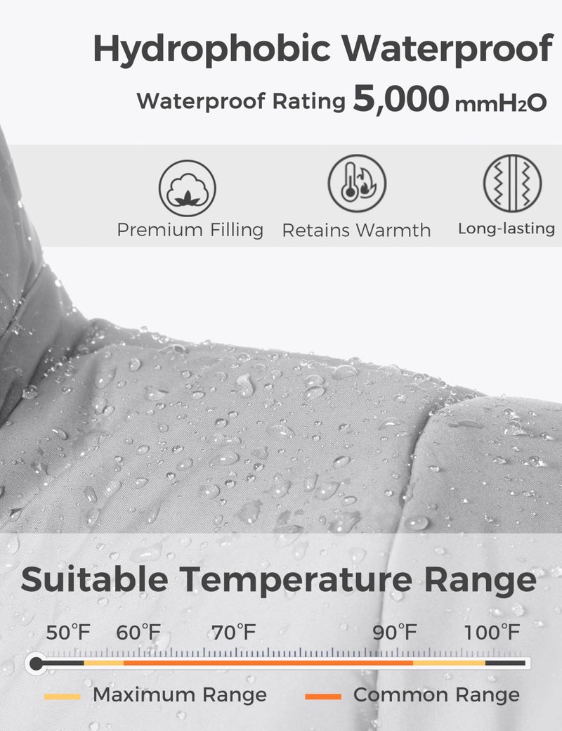 wantdo Women's Quilted Parka Cotton Coat Thickened Puffer Outerwear (Gray, Large) - Image 5